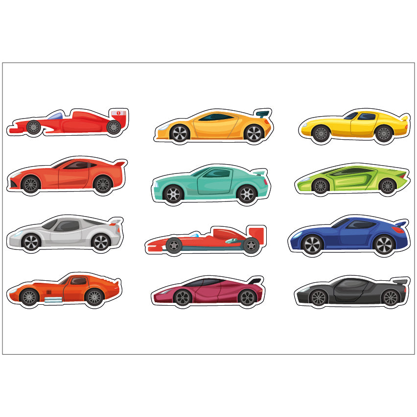 PS0201-300 Sticker Sheet Decal Racing Wall Self Adhesive Vinyl A4 Various Designs Available
