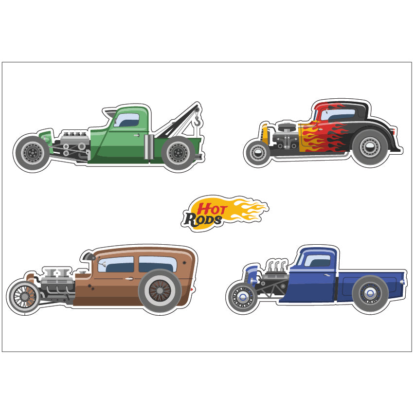 PS0201-300 Sticker Sheet Decal Racing Wall Self Adhesive Vinyl A4 Various Designs Available