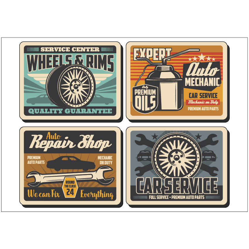 PS0201-300 Sticker Sheet Decal Racing Wall Self Adhesive Vinyl A4 Various Designs Available