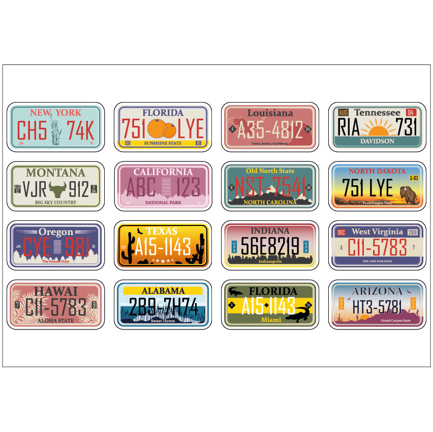 PS0201-300 Sticker Sheet Decal Racing Wall Self Adhesive Vinyl A4 Various Designs Available