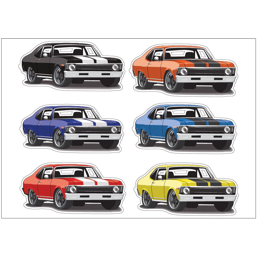 PS0201-300 Sticker Sheet Decal Racing Wall Self Adhesive Vinyl A4 Various Designs Available