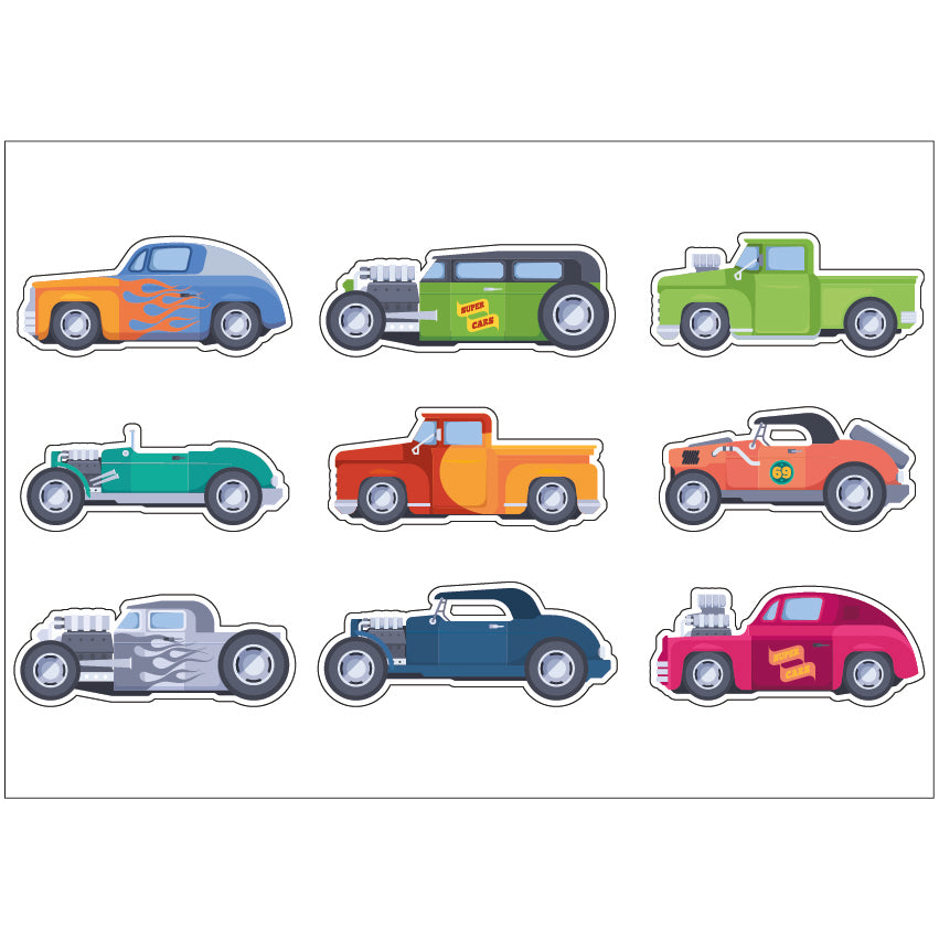 PS0201-300 Sticker Sheet Decal Racing Wall Self Adhesive Vinyl A4 Various Designs Available