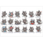 PS0001-100 Stickers Sheets Decals Butterflies Wall Self Adhesive Vinyl A4 Various Designs Available