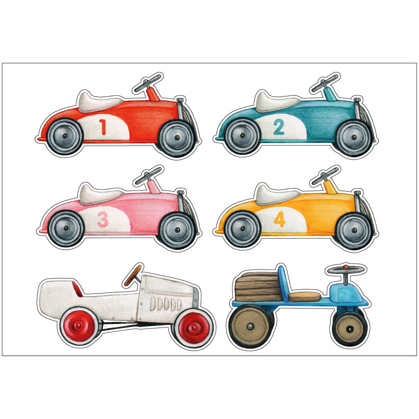 PS0201-300 Sticker Sheet Decal Racing Wall Self Adhesive Vinyl A4 Various Designs Available