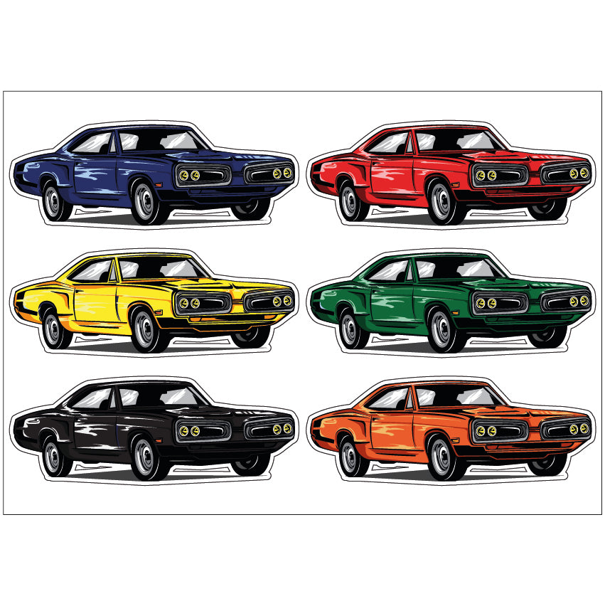 PS0201-300 Sticker Sheet Decal Racing Wall Self Adhesive Vinyl A4 Various Designs Available