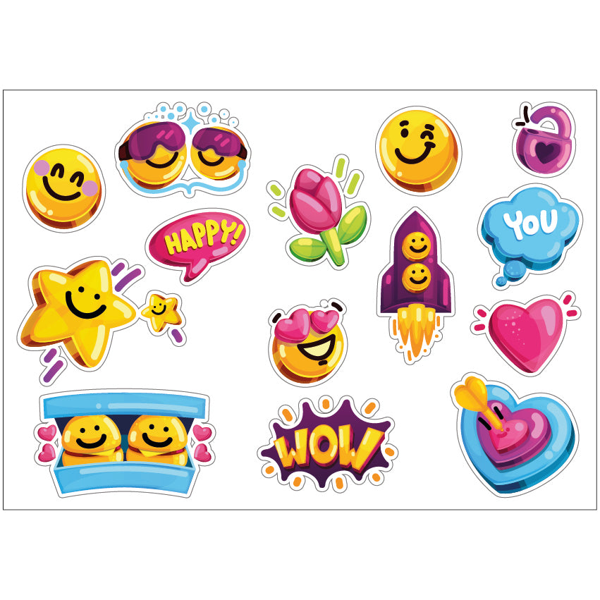 PS0201-300 Sticker Sheet Decal Racing Wall Self Adhesive Vinyl A4 Various Designs Available