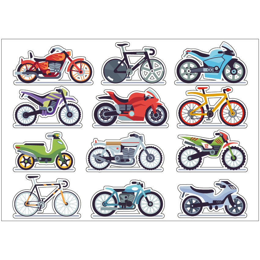 PS0201-300 Sticker Sheet Decal Racing Wall Self Adhesive Vinyl A4 Various Designs Available
