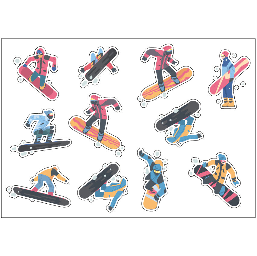 PS0201-300 Sticker Sheet Decal Racing Wall Self Adhesive Vinyl A4 Various Designs Available