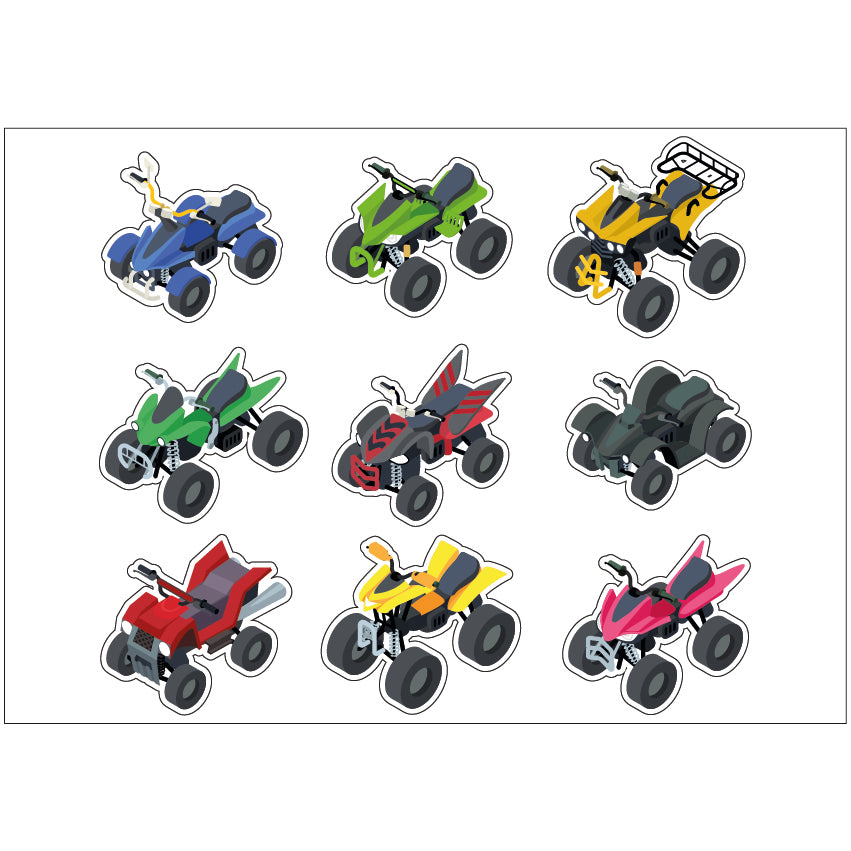 PS0201-300 Sticker Sheet Decal Racing Wall Self Adhesive Vinyl A4 Various Designs Available