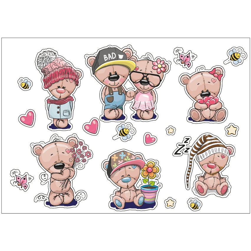 PS0201-300 Sticker Sheet Decal Racing Wall Self Adhesive Vinyl A4 Various Designs Available