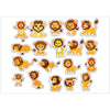 PS0001-100 Stickers Sheets Decals Butterflies Wall Self Adhesive Vinyl A4 Various Designs Available