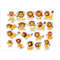 PS0001-100 Stickers Sheets Decals Butterflies Wall Self Adhesive Vinyl A4 Various Designs Available