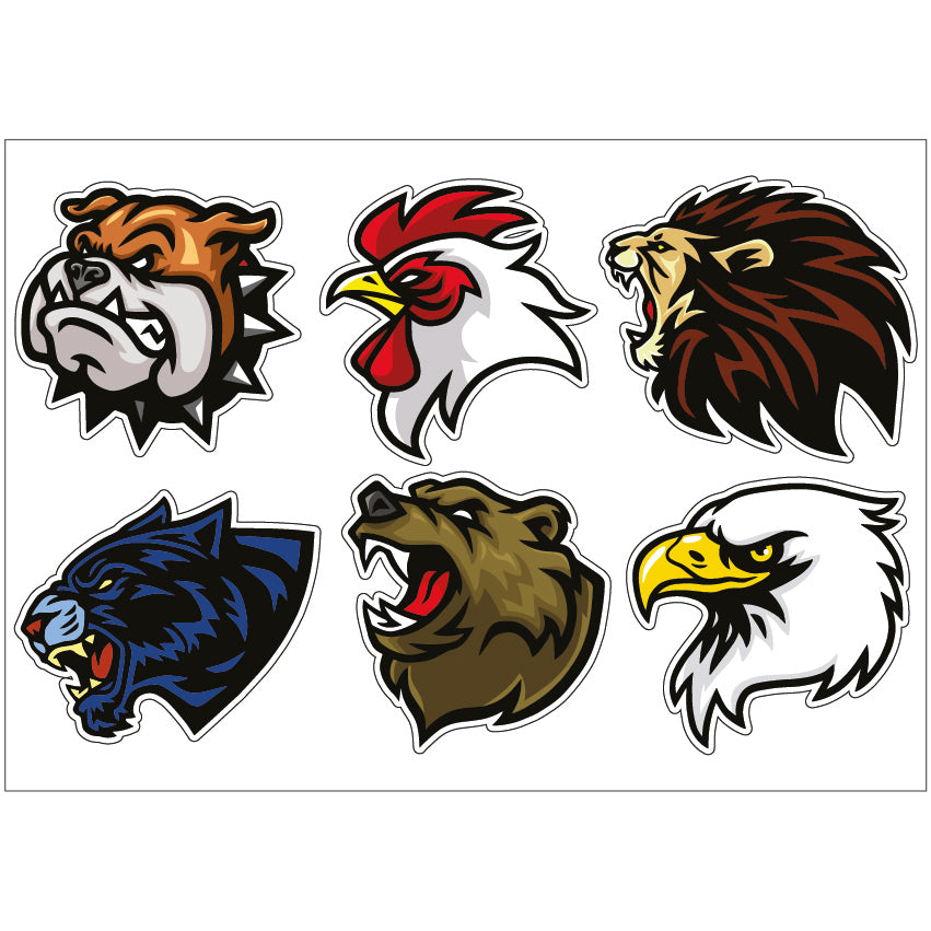 PS0201-300 Sticker Sheet Decal Racing Wall Self Adhesive Vinyl A4 Various Designs Available