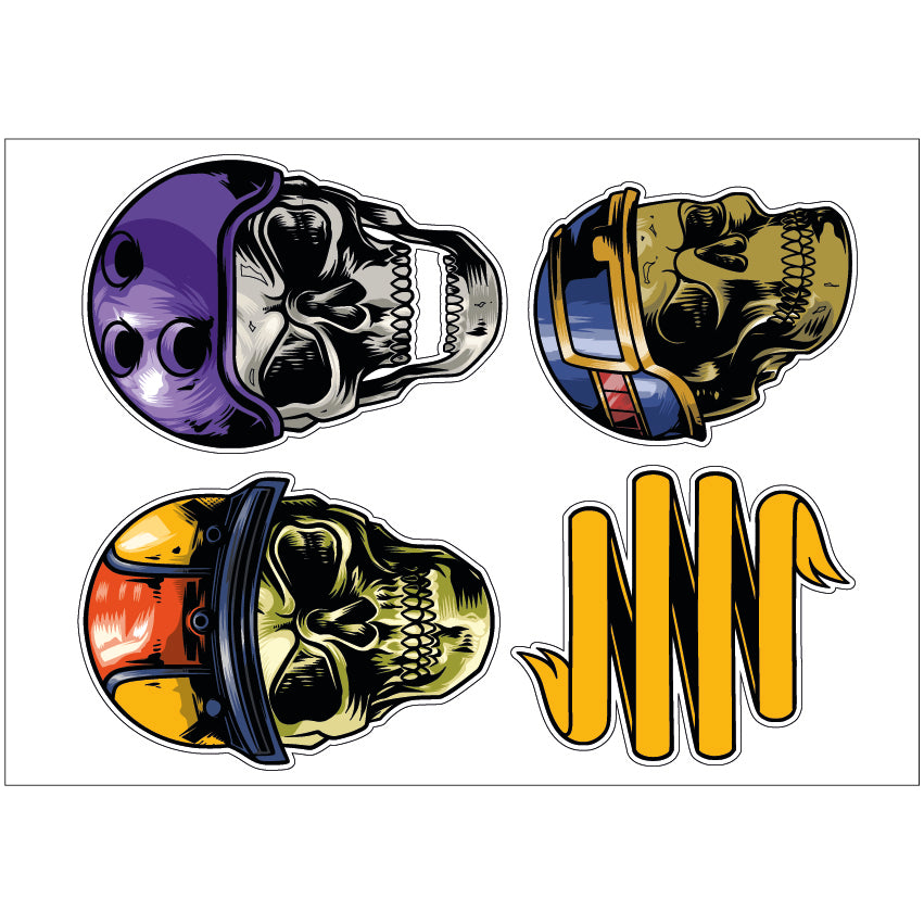 PS0301-400 Sticker Sheet Decal Mask Wall Self Adhesive Vinyl A4 Various Designs Available