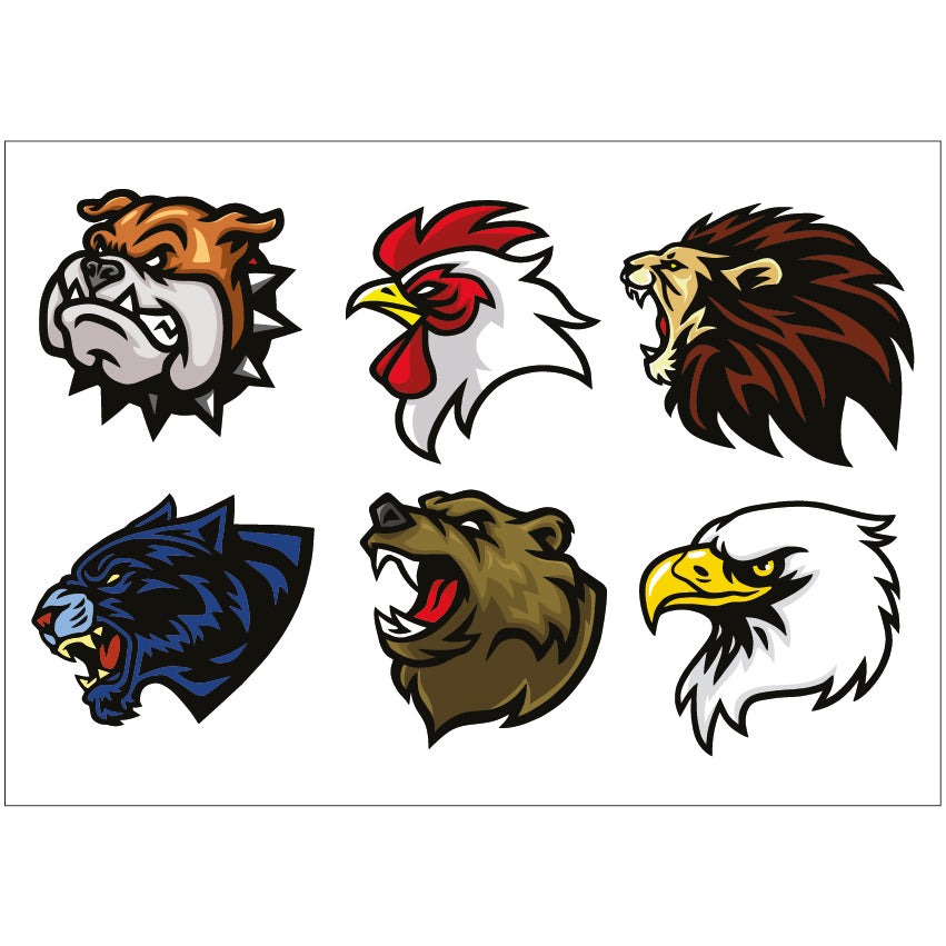 PS0301-400 Sticker Sheet Decal Mask Wall Self Adhesive Vinyl A4 Various Designs Available
