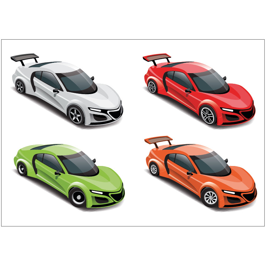PS0301-400 Sticker Sheet Decal Mask Wall Self Adhesive Vinyl A4 Various Designs Available