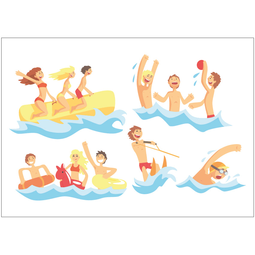PS0301-400 Sticker Sheet Decal Mask Wall Self Adhesive Vinyl A4 Various Designs Available
