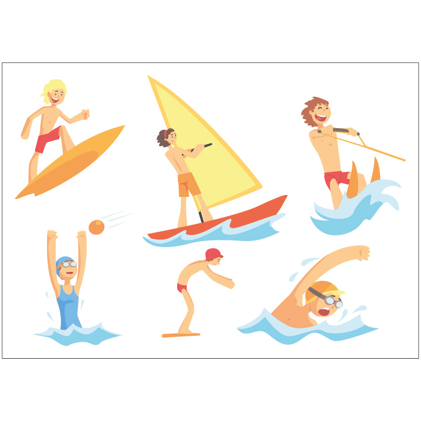 PS0301-400 Sticker Sheet Decal Mask Wall Self Adhesive Vinyl A4 Various Designs Available