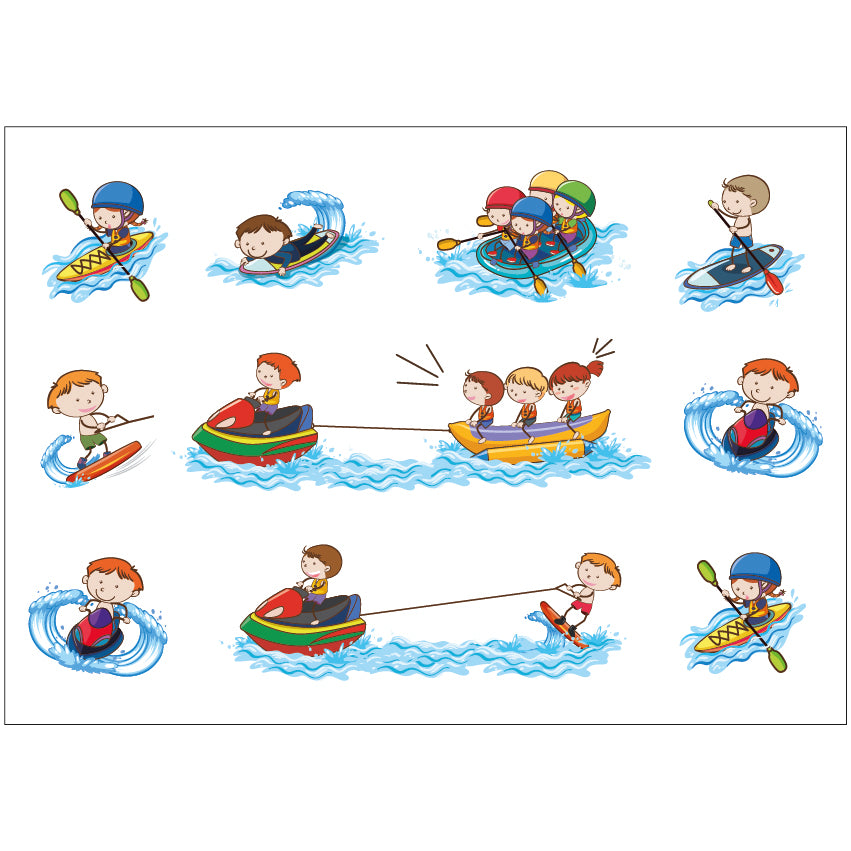 PS0301-400 Sticker Sheet Decal Mask Wall Self Adhesive Vinyl A4 Various Designs Available
