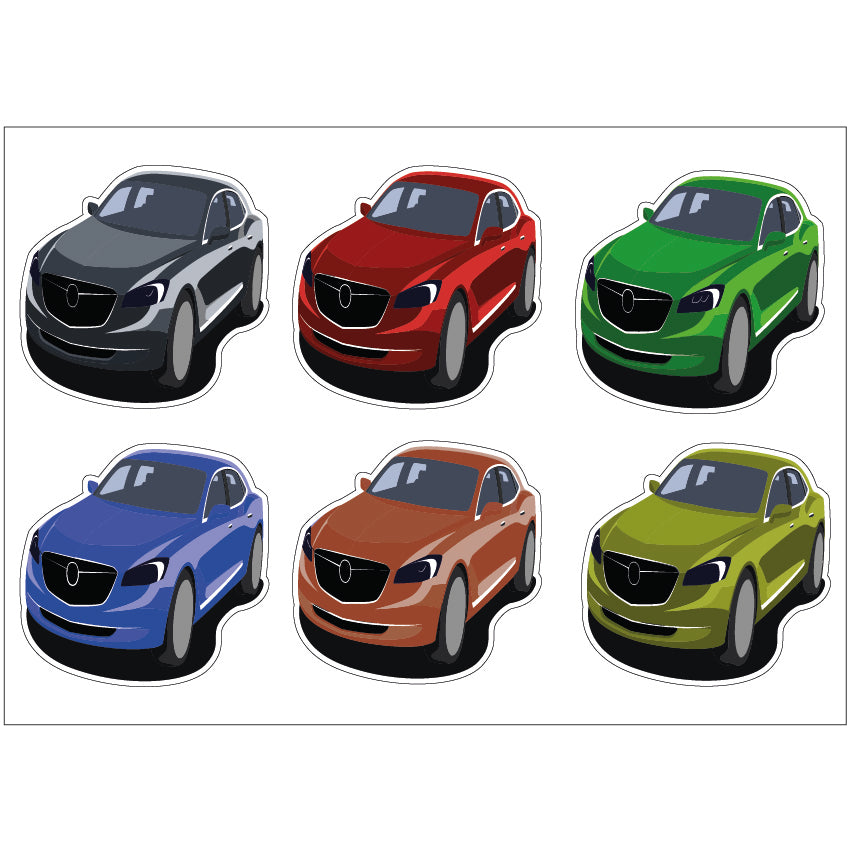 PS0301-400 Sticker Sheet Decal Mask Wall Self Adhesive Vinyl A4 Various Designs Available