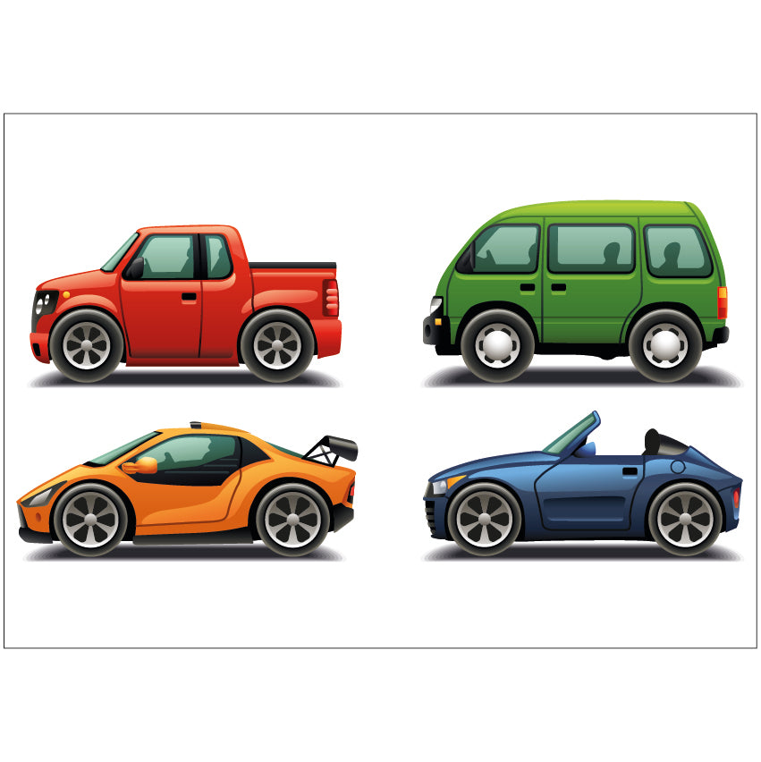 PS0301-400 Sticker Sheet Decal Mask Wall Self Adhesive Vinyl A4 Various Designs Available