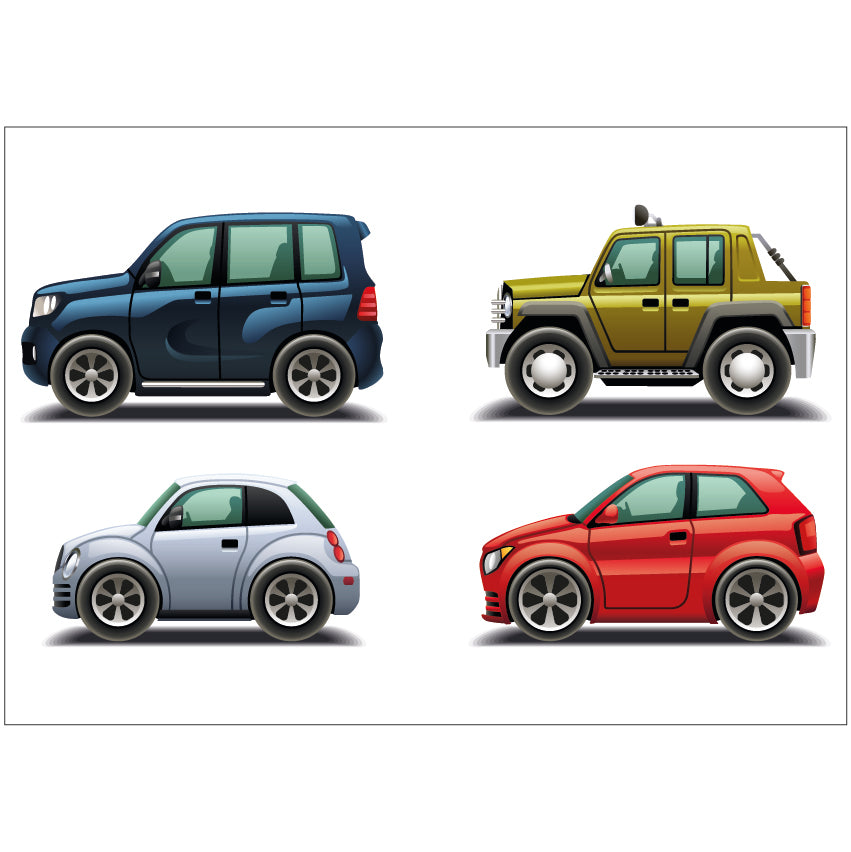 PS0301-400 Sticker Sheet Decal Mask Wall Self Adhesive Vinyl A4 Various Designs Available