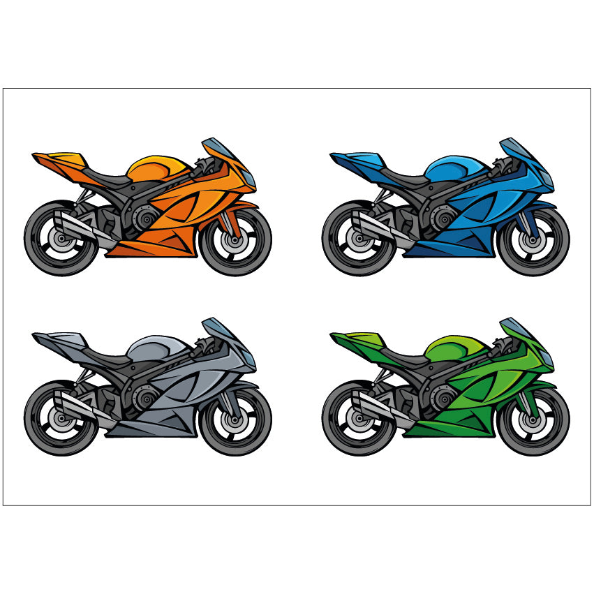 PS0301-400 Sticker Sheet Decal Mask Wall Self Adhesive Vinyl A4 Various Designs Available