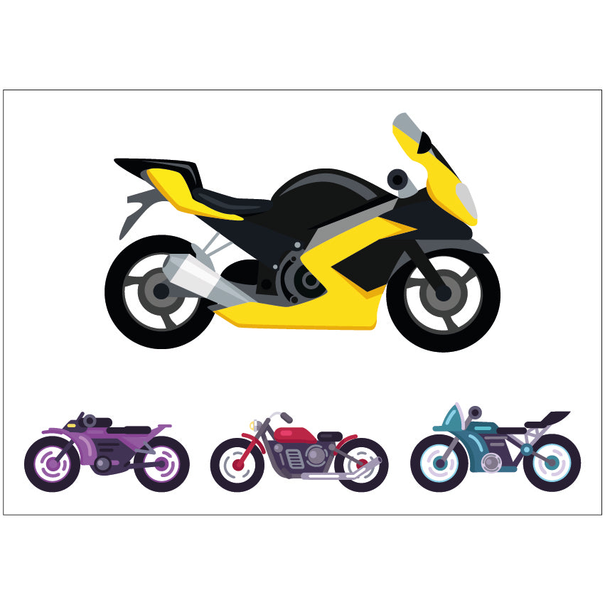 PS0301-400 Sticker Sheet Decal Mask Wall Self Adhesive Vinyl A4 Various Designs Available