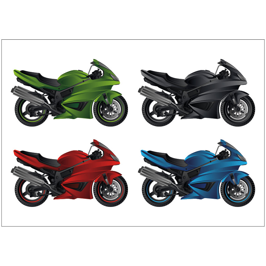 PS0301-400 Sticker Sheet Decal Mask Wall Self Adhesive Vinyl A4 Various Designs Available