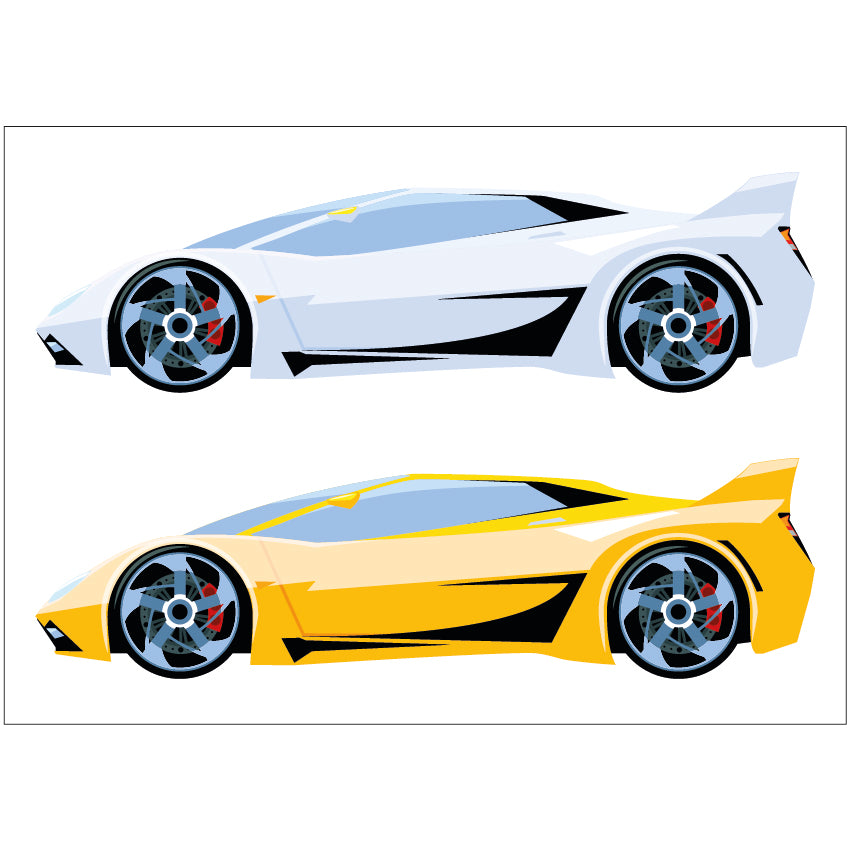 PS0301-400 Sticker Sheet Decal Mask Wall Self Adhesive Vinyl A4 Various Designs Available