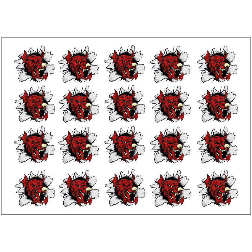 PS0301-400 Sticker Sheet Decal Mask Wall Self Adhesive Vinyl A4 Various Designs Available