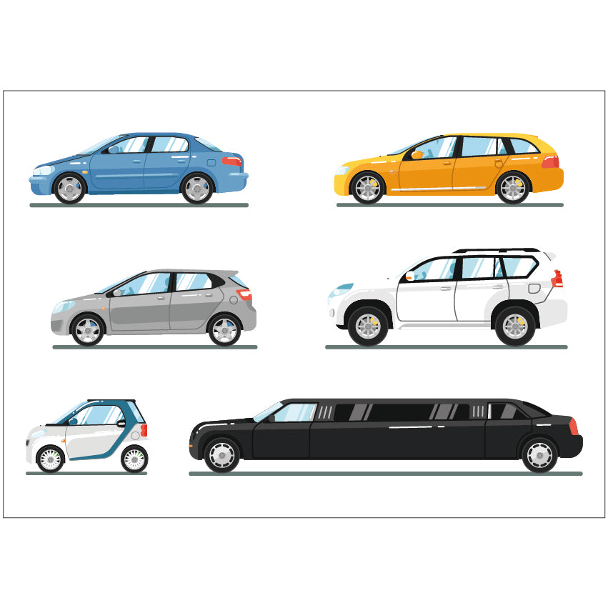 PS0301-400 Sticker Sheet Decal Mask Wall Self Adhesive Vinyl A4 Various Designs Available