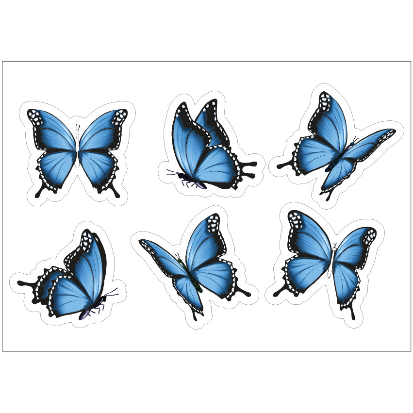 PS0401-500 Sticker Sheet Decal Flowers Wall Self Adhesive Vinyl A4 Various Designs Available