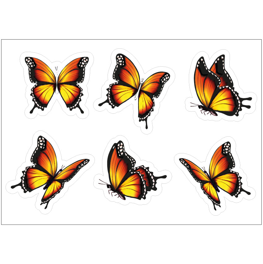 PS0401-500 Sticker Sheet Decal Flowers Wall Self Adhesive Vinyl A4 Various Designs Available