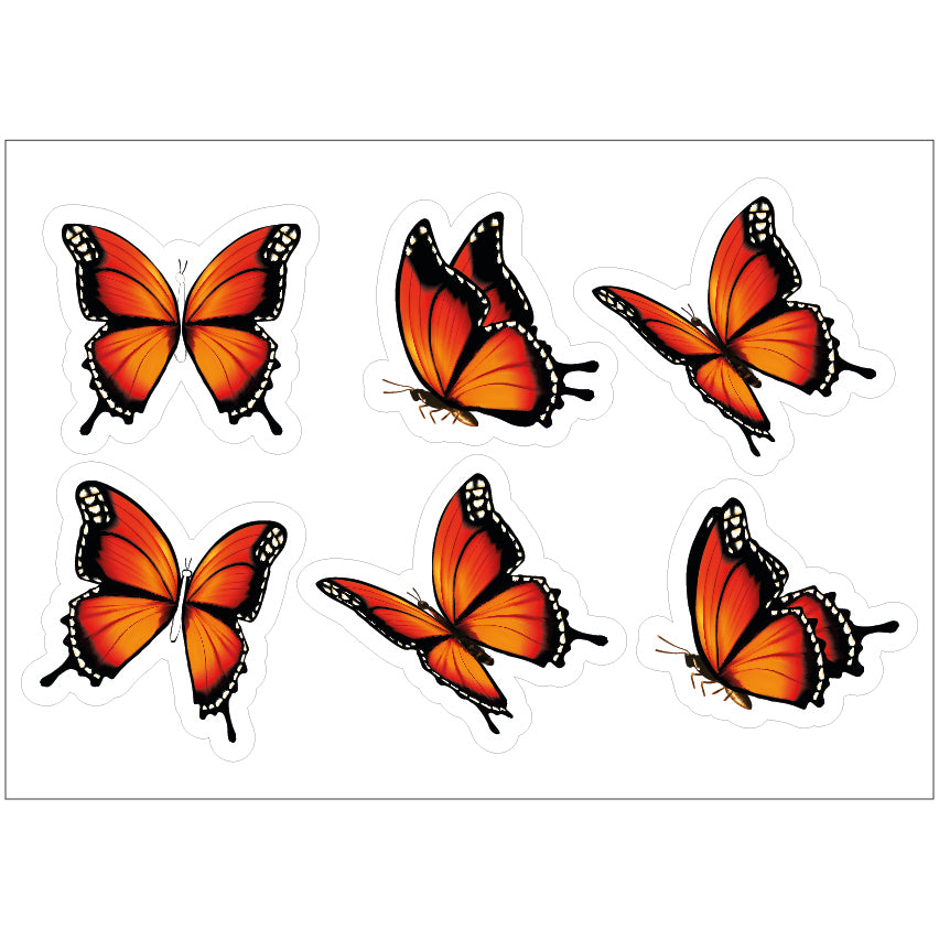 PS0401-500 Sticker Sheet Decal Flowers Wall Self Adhesive Vinyl A4 Various Designs Available