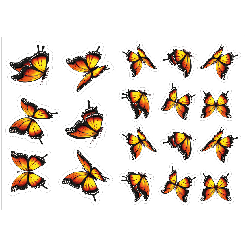 PS0401-500 Sticker Sheet Decal Flowers Wall Self Adhesive Vinyl A4 Various Designs Available