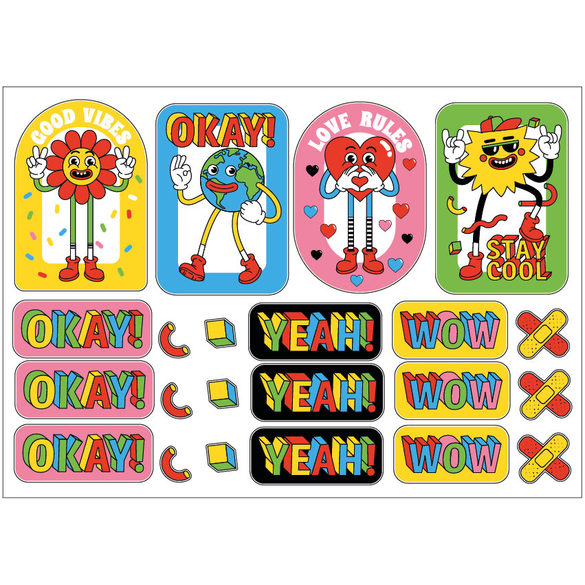 PS0001-100 Stickers Sheets Decals Butterflies Wall Self Adhesive Vinyl A4 Various Designs Available