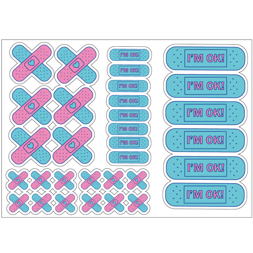 PS0001-100 Stickers Sheets Decals Butterflies Wall Self Adhesive Vinyl A4 Various Designs Available