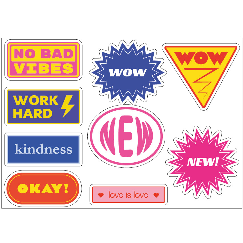 PS0001-100 Stickers Sheets Decals Butterflies Wall Self Adhesive Vinyl A4 Various Designs Available