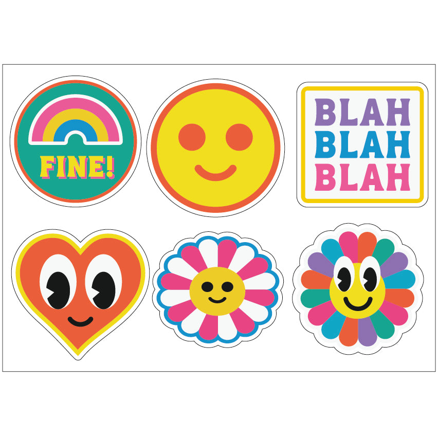 PS0001-100 Stickers Sheets Decals Butterflies Wall Self Adhesive Vinyl A4 Various Designs Available