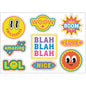 PS0001-100 Stickers Sheets Decals Butterflies Wall Self Adhesive Vinyl A4 Various Designs Available