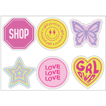 PS0001-100 Stickers Sheets Decals Butterflies Wall Self Adhesive Vinyl A4 Various Designs Available