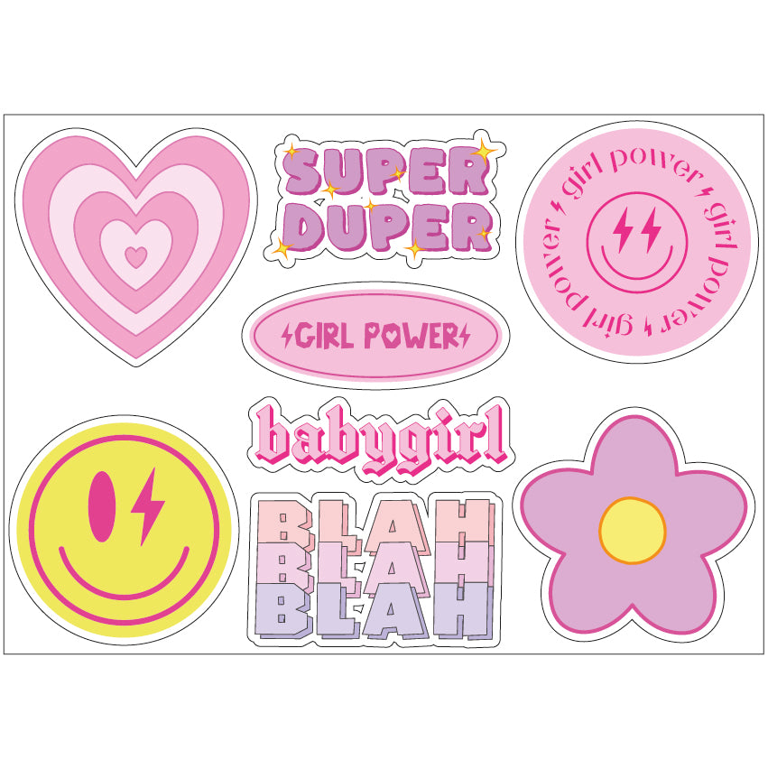 PS0001-100 Stickers Sheets Decals Butterflies Wall Self Adhesive Vinyl A4 Various Designs Available