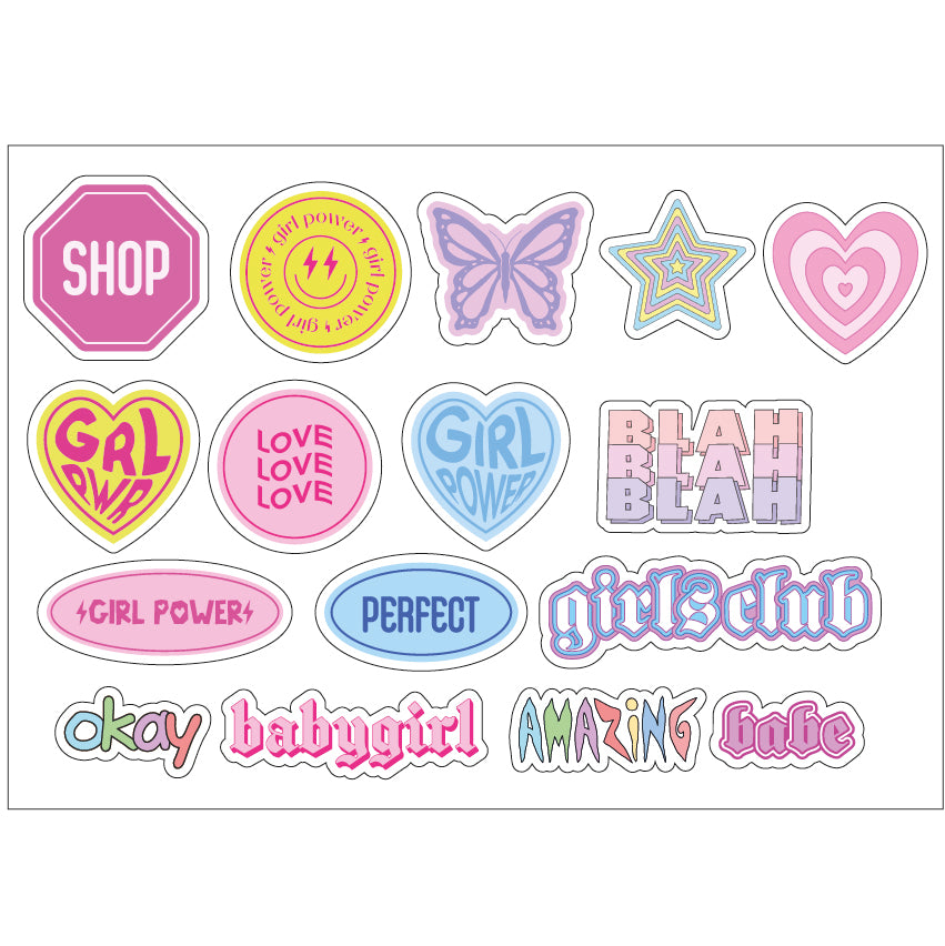 PS0001-100 Stickers Sheets Decals Butterflies Wall Self Adhesive Vinyl A4 Various Designs Available