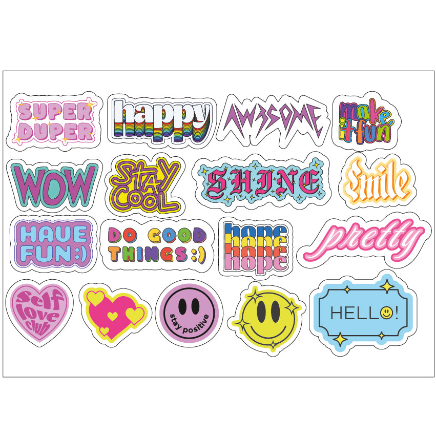 PS0001-100 Stickers Sheets Decals Butterflies Wall Self Adhesive Vinyl A4 Various Designs Available