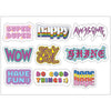 PS0001-100 Stickers Sheets Decals Butterflies Wall Self Adhesive Vinyl A4 Various Designs Available