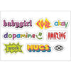 PS0001-100 Stickers Sheets Decals Butterflies Wall Self Adhesive Vinyl A4 Various Designs Available