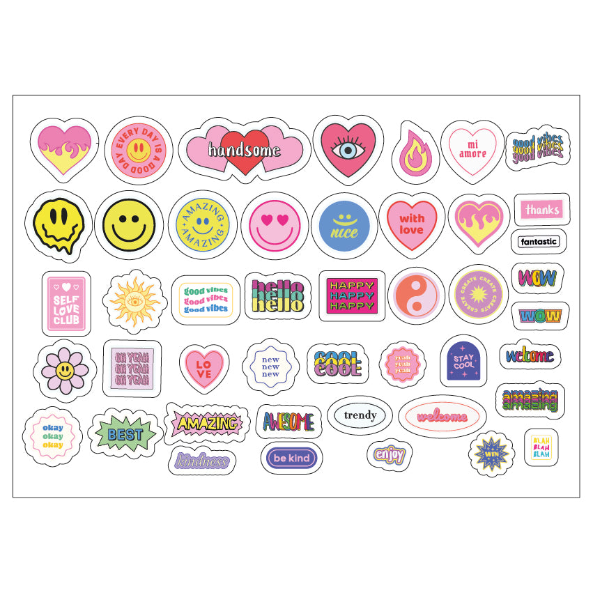 PS0001-100 Stickers Sheets Decals Butterflies Wall Self Adhesive Vinyl A4 Various Designs Available