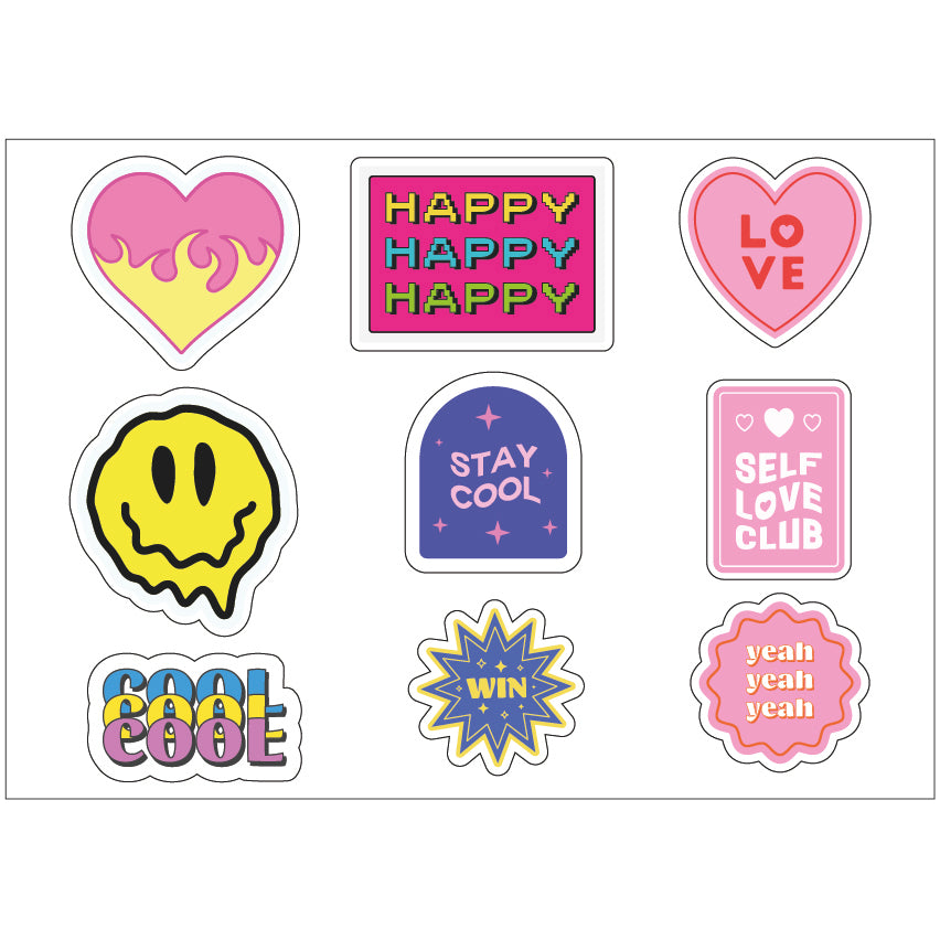 PS0001-100 Stickers Sheets Decals Butterflies Wall Self Adhesive Vinyl A4 Various Designs Available