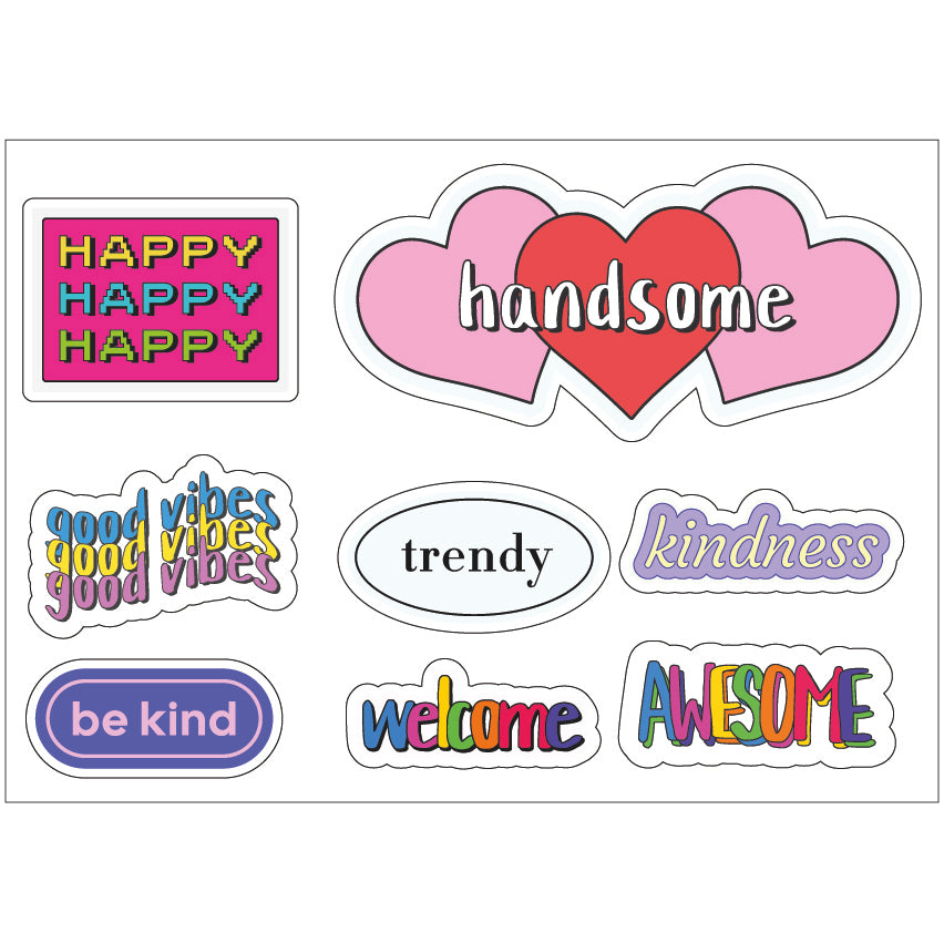 PS0001-100 Stickers Sheets Decals Butterflies Wall Self Adhesive Vinyl A4 Various Designs Available